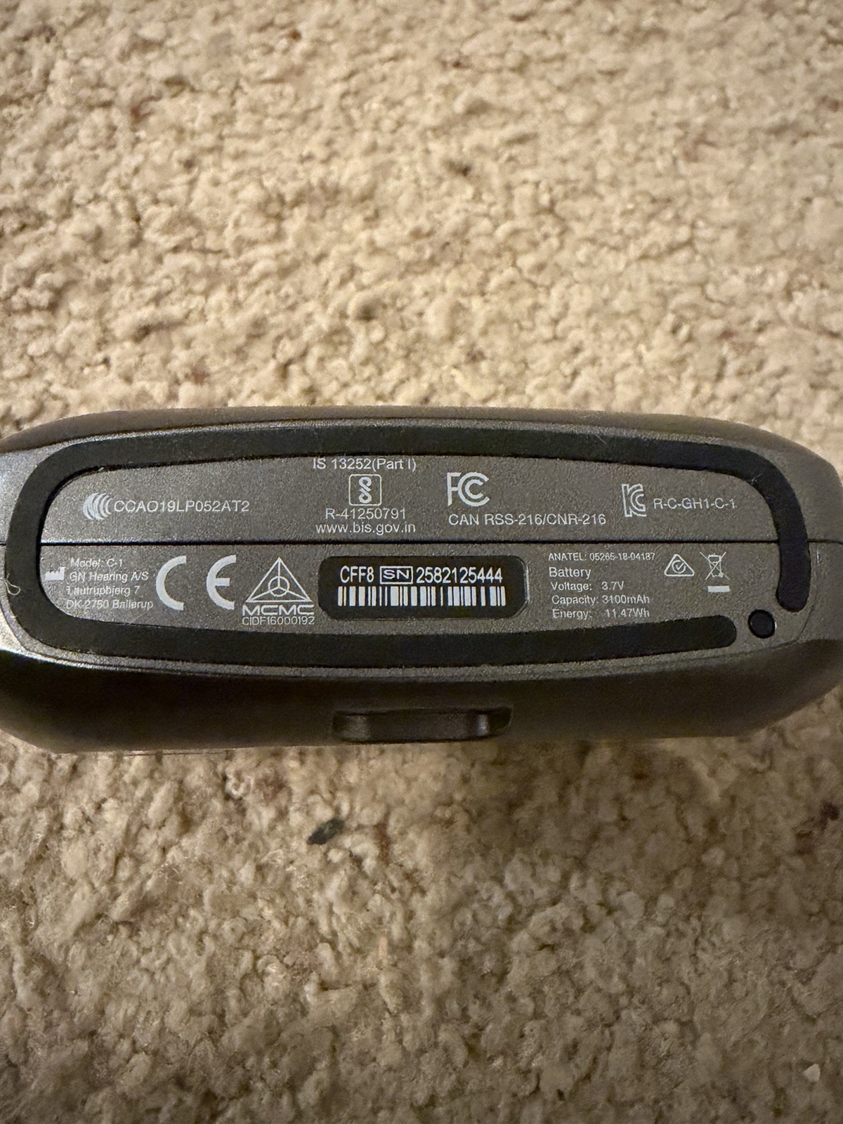 Jabra GN Hearing Aids DK-2750 Ballerup Lautrupbjerg 7 Model C-1