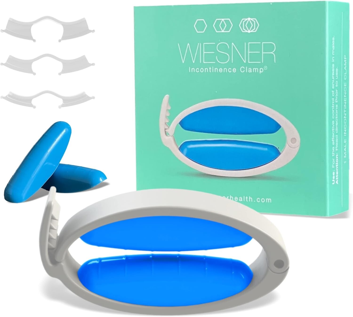 Original Wiesner Male Incontinence Clamp – 3 Adjustable Sizes – Comfort and C…