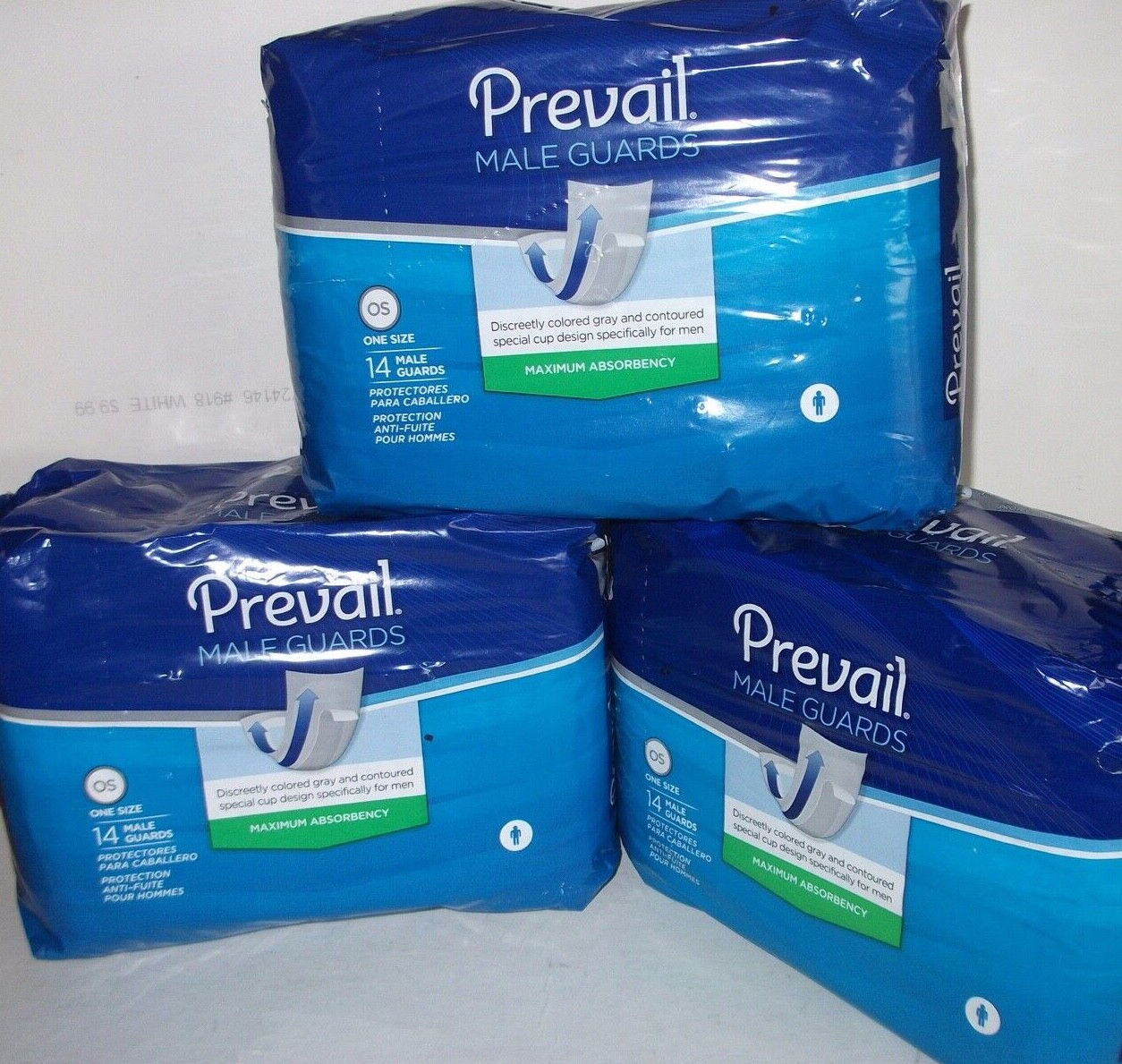 Prevail Male Guards One Size (3) Packs Of 14 Pads (42 Total) PV-811