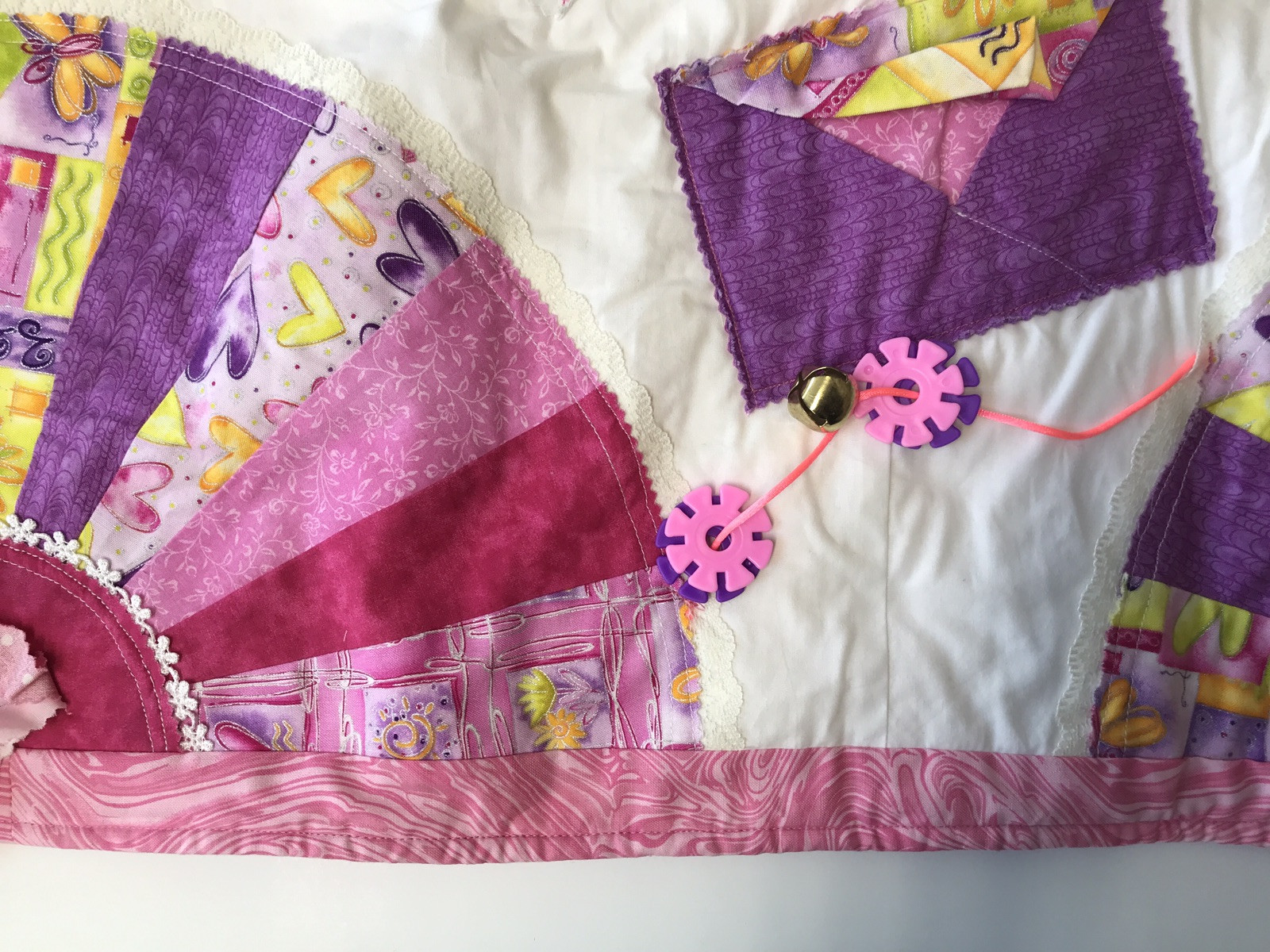 Fidget Quilt Blanket, Handmde For Elderly Alzheimer’s Adult Dementia. Sensory.