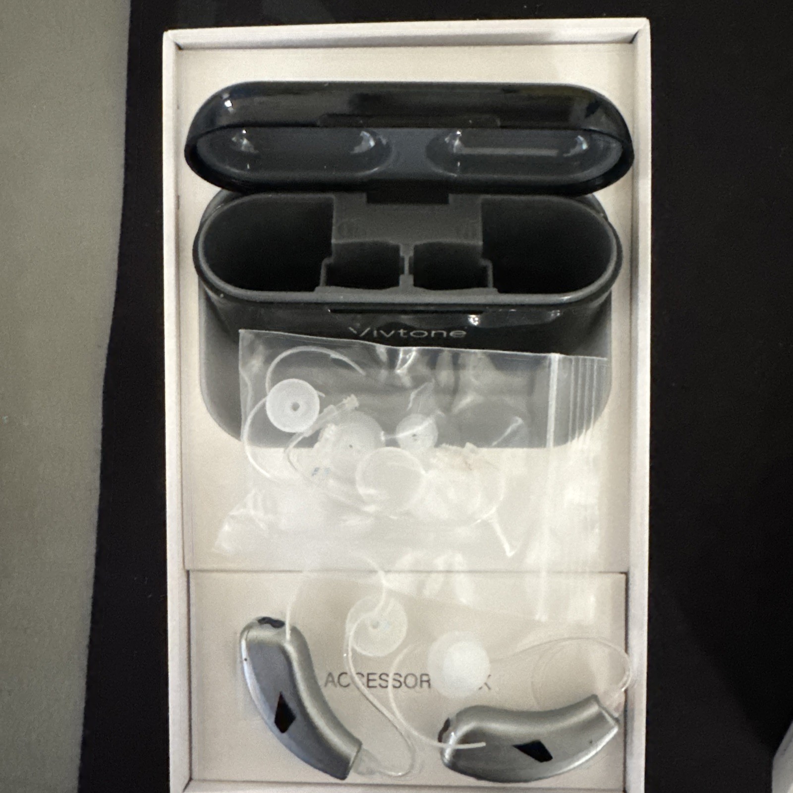 Vivtone Lucid508-S OTC Rechargeable Hearing Aids 8 Channels Silver