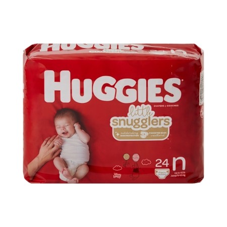 Unisex Baby Diaper Huggies® Little Snugglers Newborn Disposable Heavy Absorbency