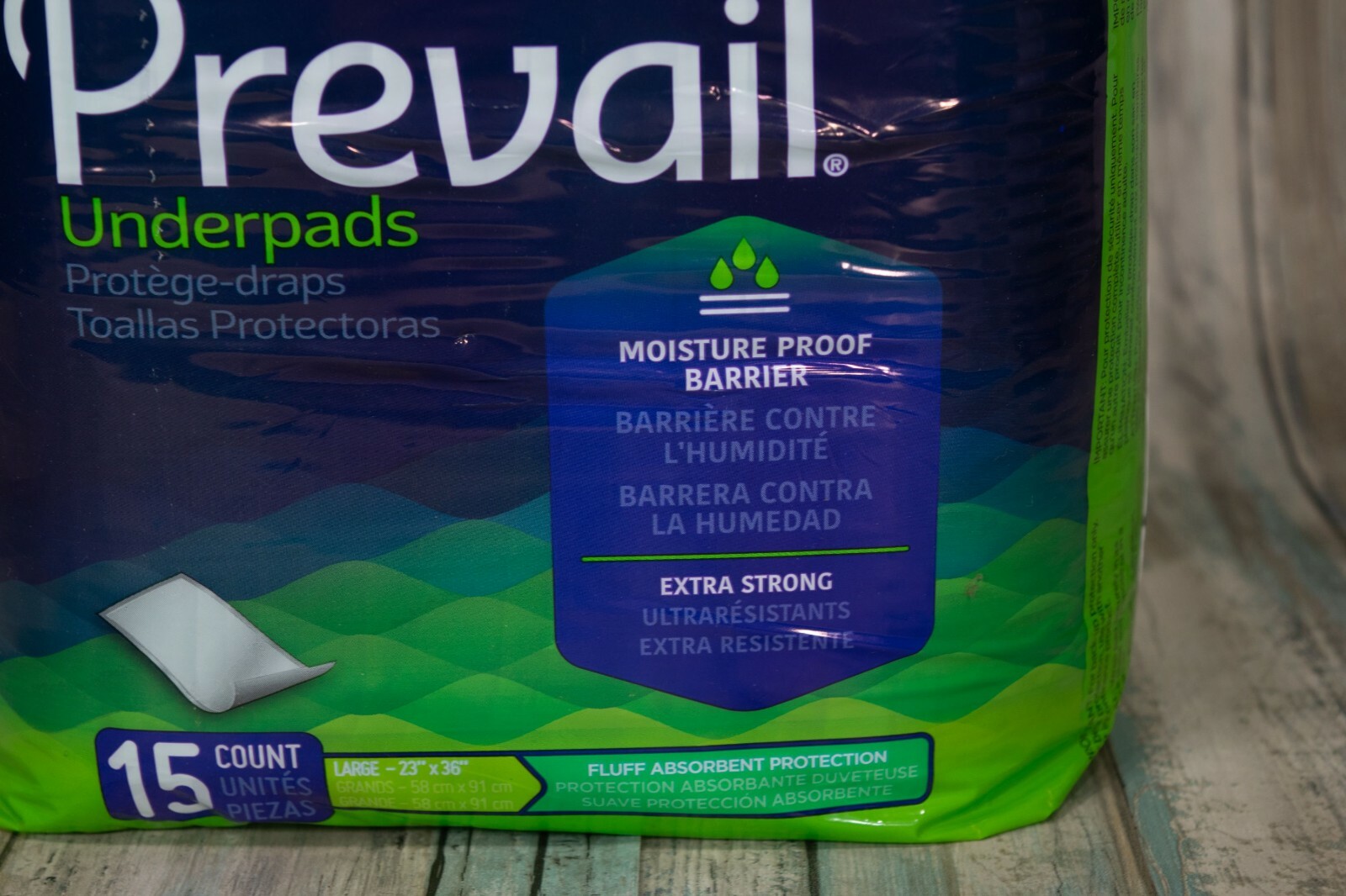 Prevail Underpads L 23″ x 36″ EXTRA STRONG 15 Disposable Absorbent Pads UP-150