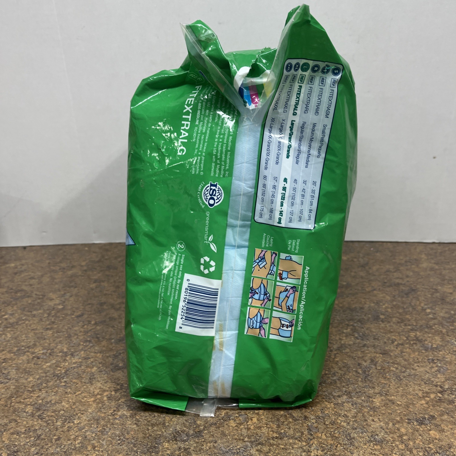 Medline FitRight Extra BriefsLarge 48-58″ New Only 11 In Pack Partial Package