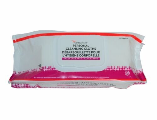 576ea Cardinal Health Rinse-Free Personal Adult Wipes 9 x 13″ 2AWU-96