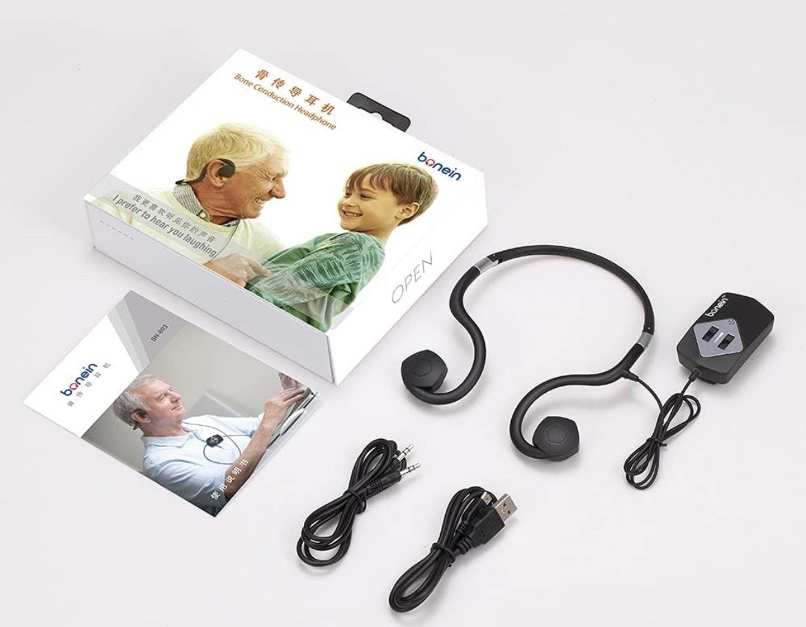 bonein Bone Conduction Rechargeable BTE Hearing Amplifier, Adult, Both Ears