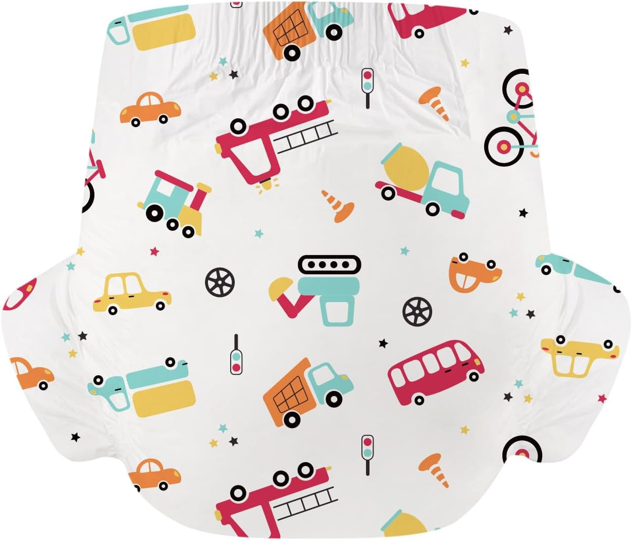 CutiePlusU 10 Pack Maximum Absorbency – Overnight Busy Driver Briefs with Tabs