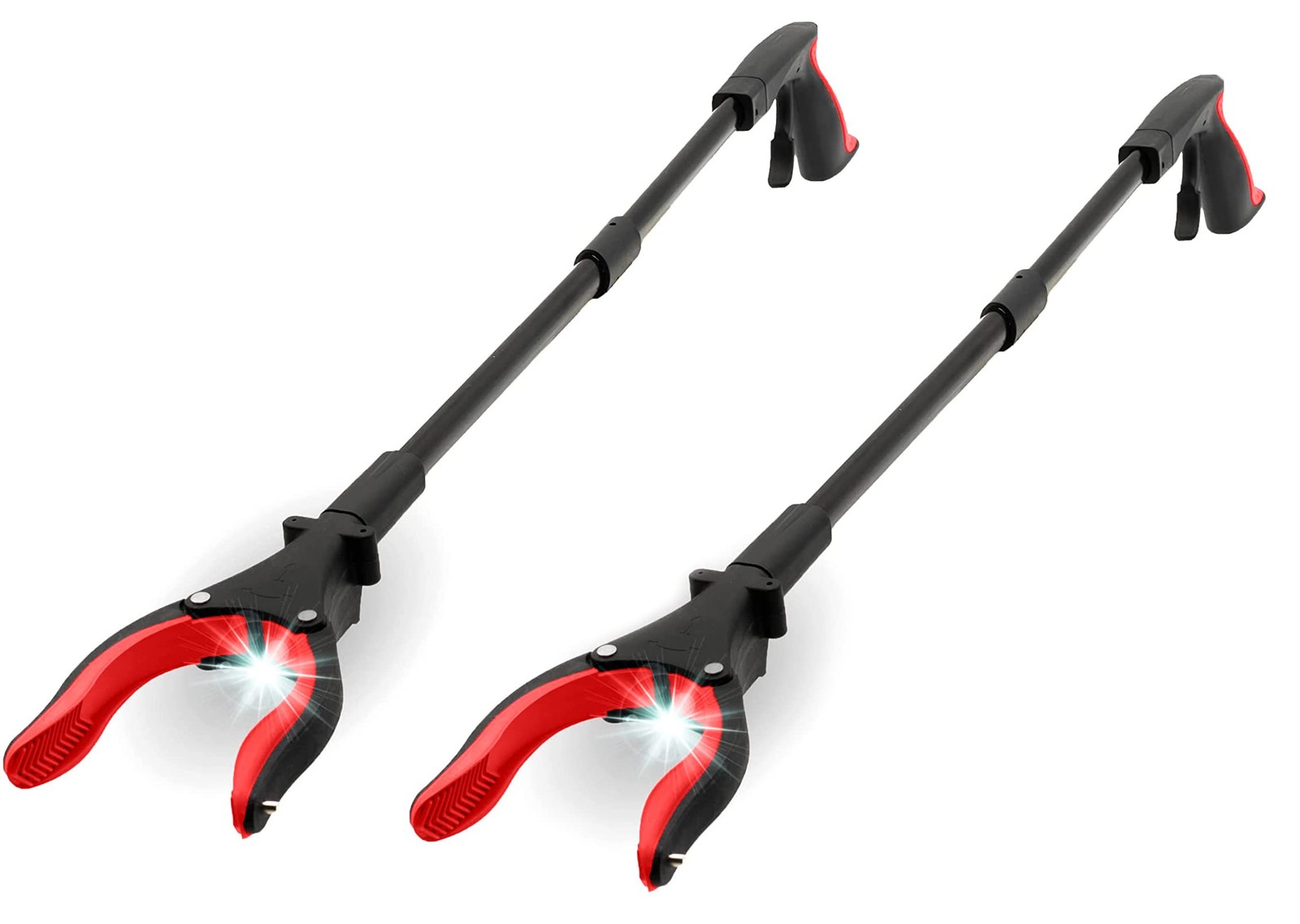 Grabber Reacher Tool 32″ Aluminum Magnetic Claw with LED Light, Reacher Grabb…