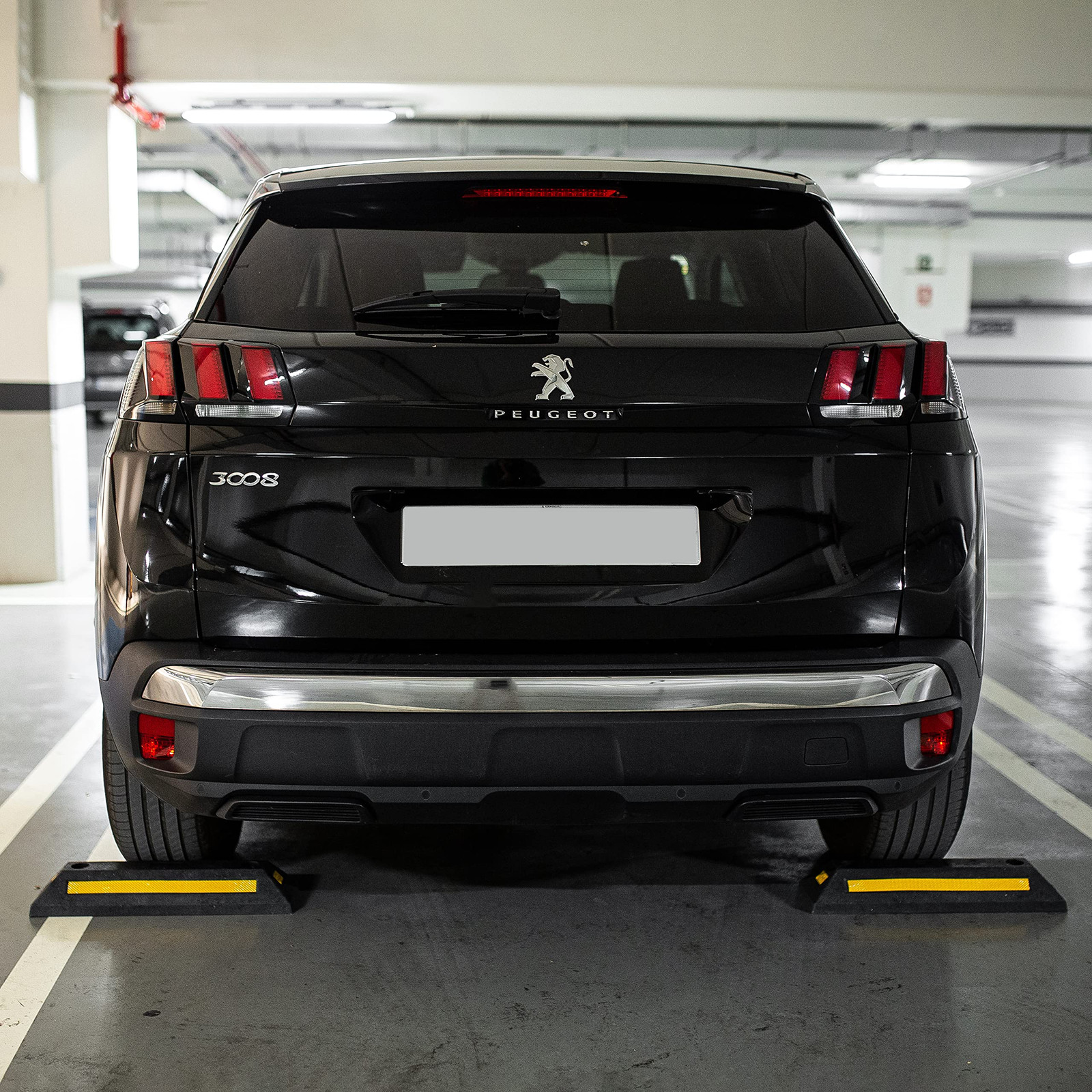 Heavy Duty Rubber Parking Guide -4 Pcs Premium Quality Durable Car Garage Whe…
