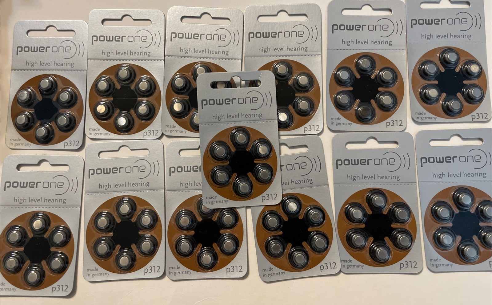 PowerOne p312 Hearing Aid Batteries – 78 Count (Expired) 04-2021