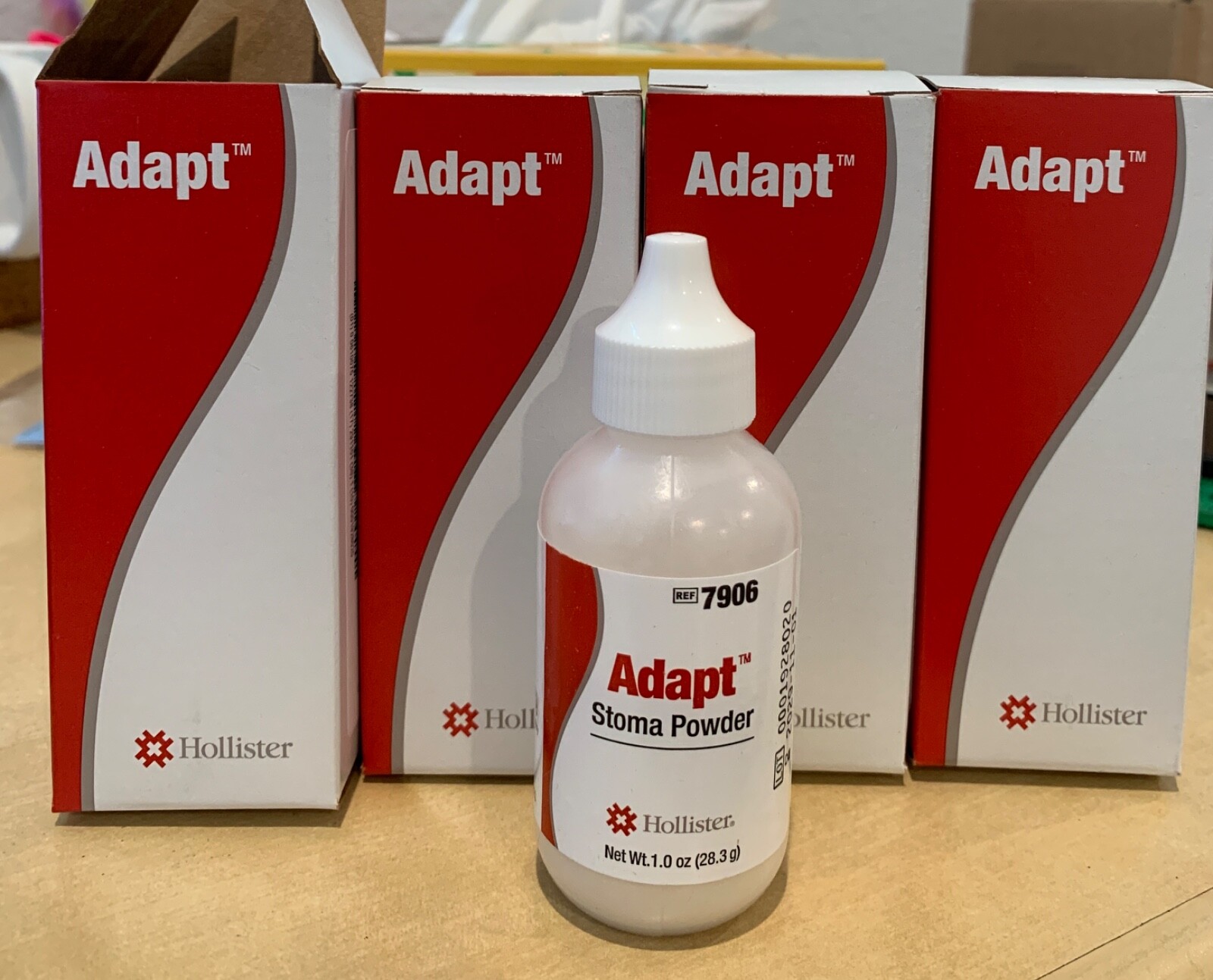 4 Hollister 7906 Adapt Stoma Powder 1.0 OZ Bottles Exp. 2029