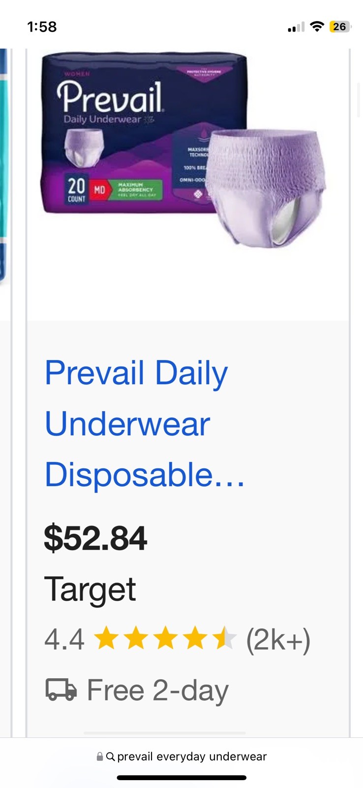 Adult Everyday Absorbent Underwear Maximum Absorbency