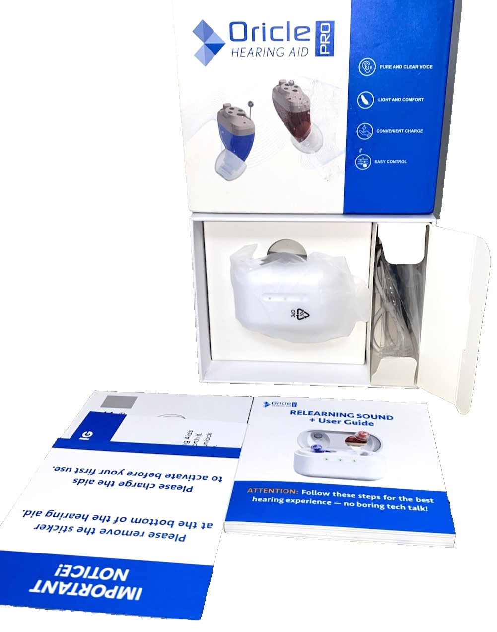 Oricle PRO Hearing Aids Seniors 16 Channel Hearing Aids JH-A17BT 48 Hours NEW