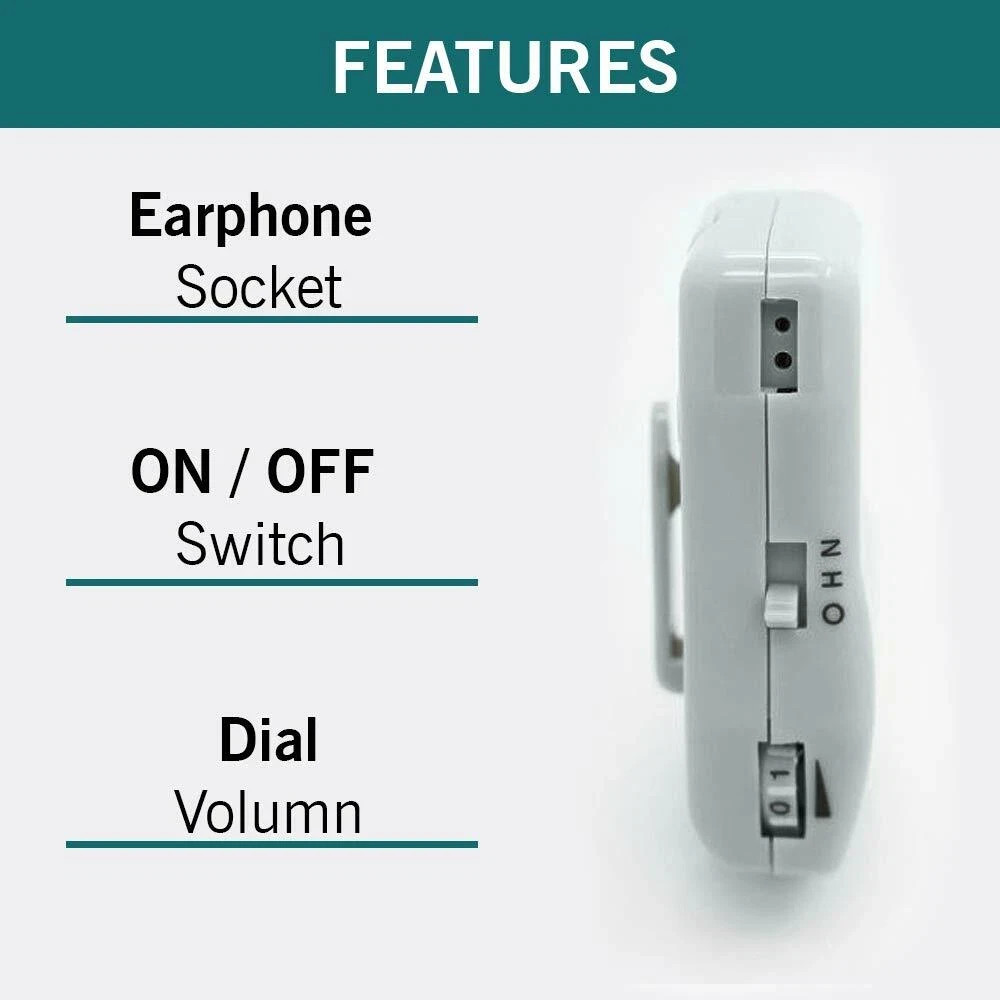 Axon X-136 Pocket Hearing Aid Personal Sound Amplifier Device for Elderly Adult