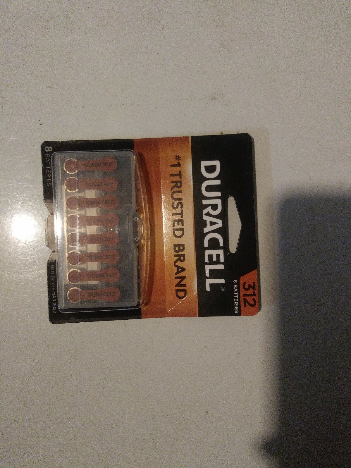 Duracell Batteries Size 312 exp 3/22 guaranteed authentic 8 pack