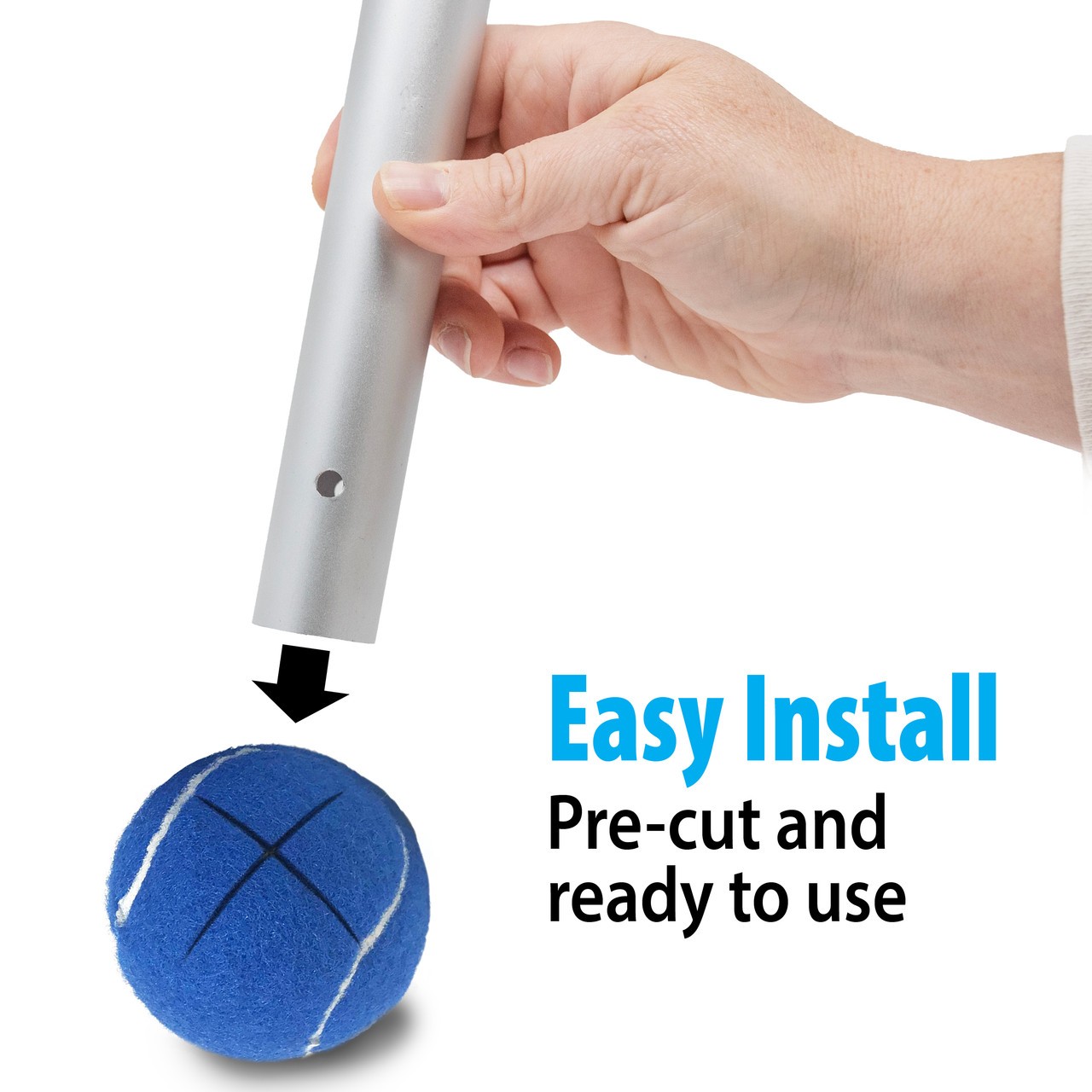 Pre-cut Walker Tennis Ball Glides – Any Color – 1 Pair