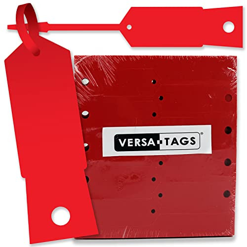 RED Self-Locking Arrow Key Tags (1,000 per pack) Size 4 1/2″ X 3/4″ (RED)