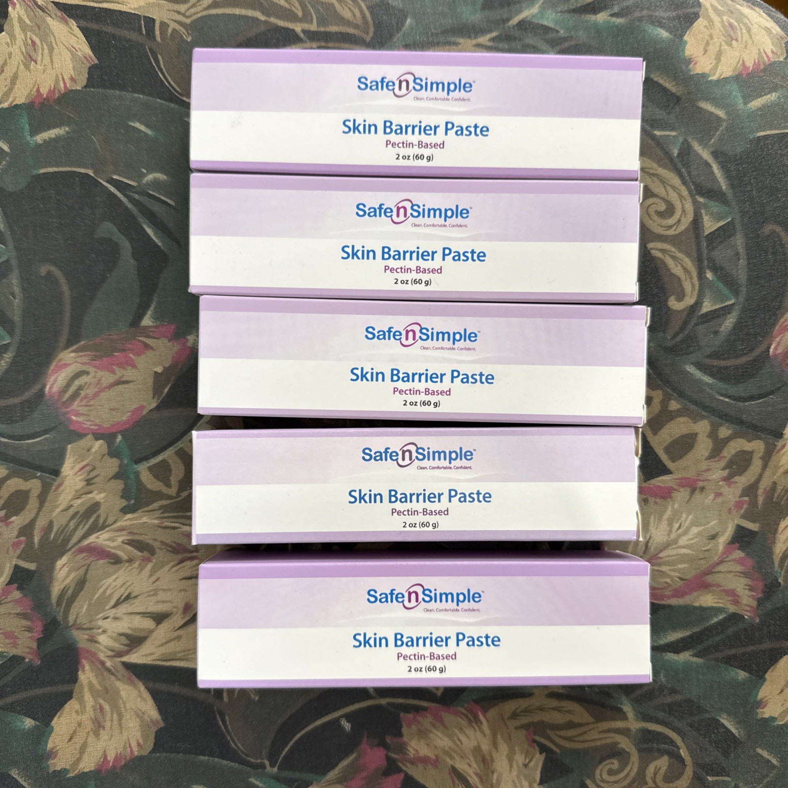 5 Skin Barrier Paste Safe N Simple. Pectin Based – 2 oz SNS90502. Pack of 5. New
