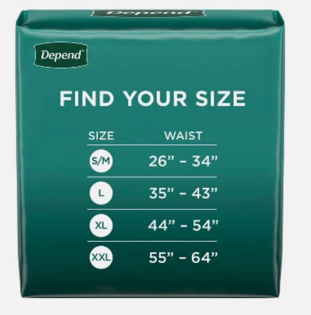Depend FIT-FLEX Adult Incontinence Disposable Underwear for Men – XL Maximum