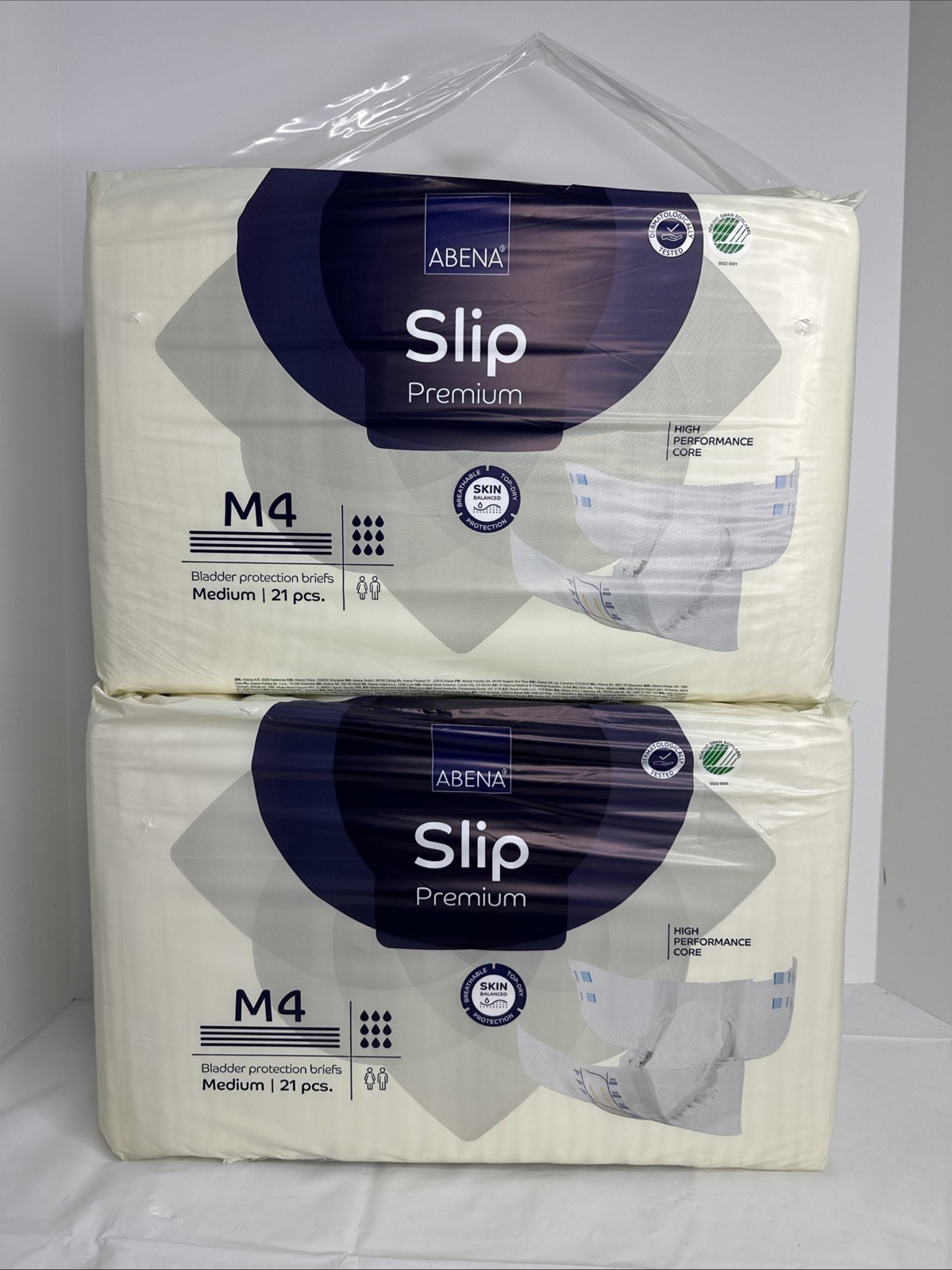 Abena Slip Premium M4 Incontinence Brief Size Medium 2 Pack Of 21 (Total 42)