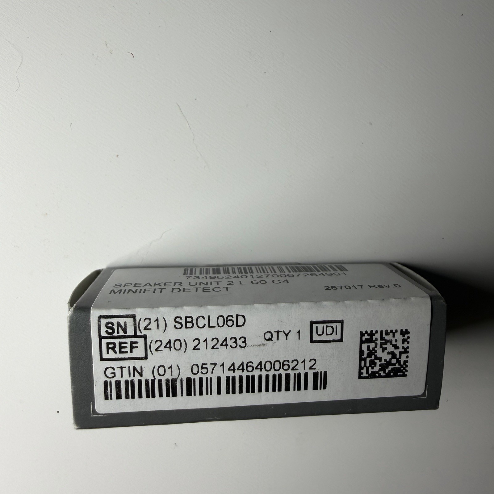 Oticon MiniFit Detect Speaker Unit 2L 60 C4 REF 212433 NEW OEM