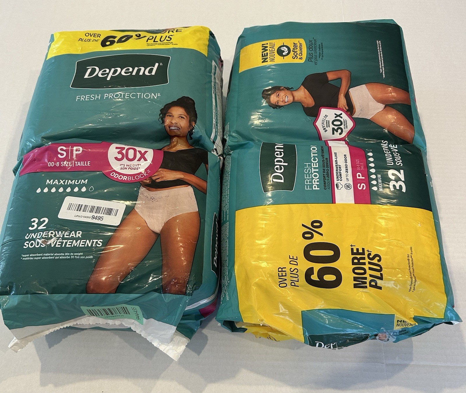 32 Count Depend Women’s Small Incontinence Underwear Panty Maximum Bladder Leak