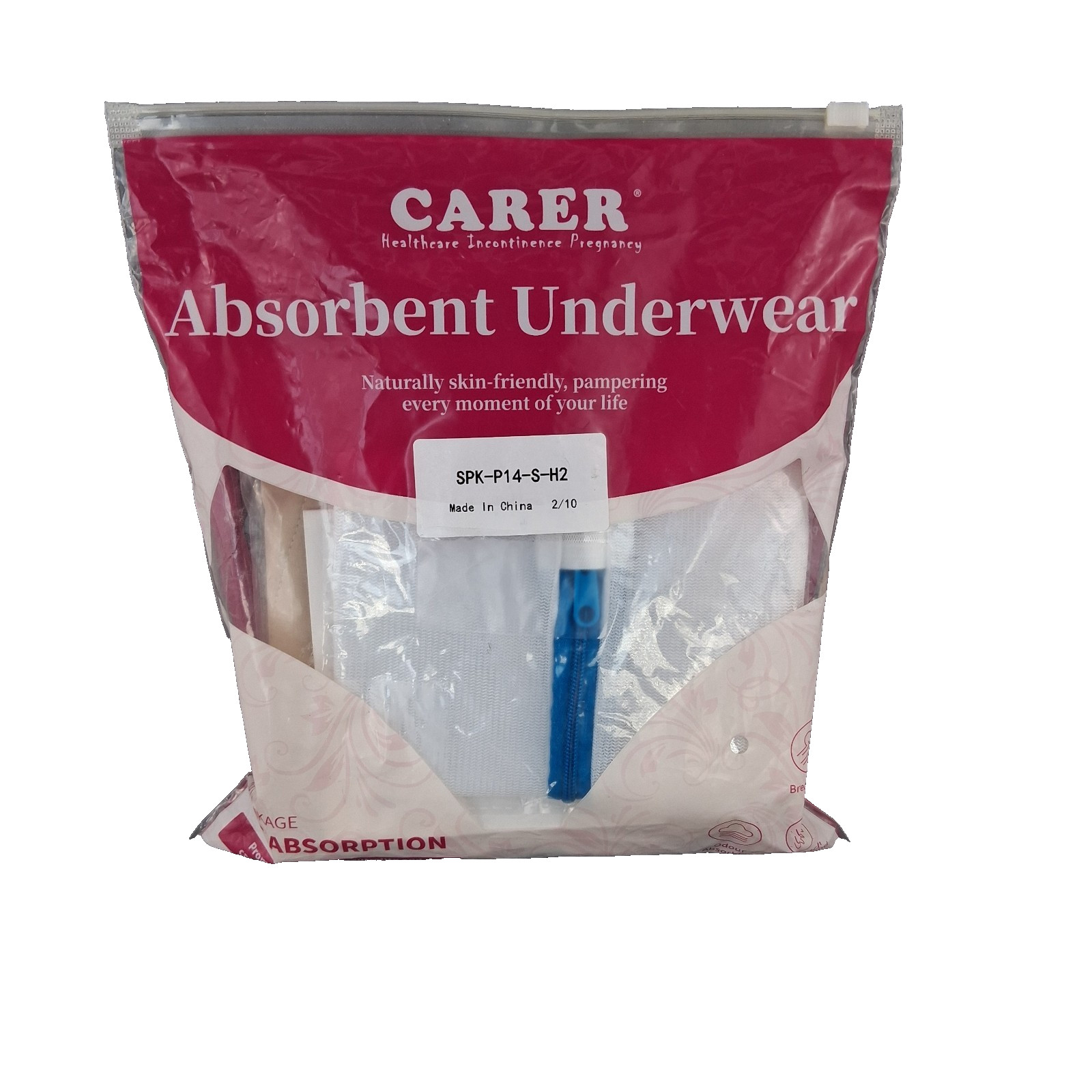 Carer Incontinence Underwear Women’s 150ml High Absorbent Leak Proof Size S