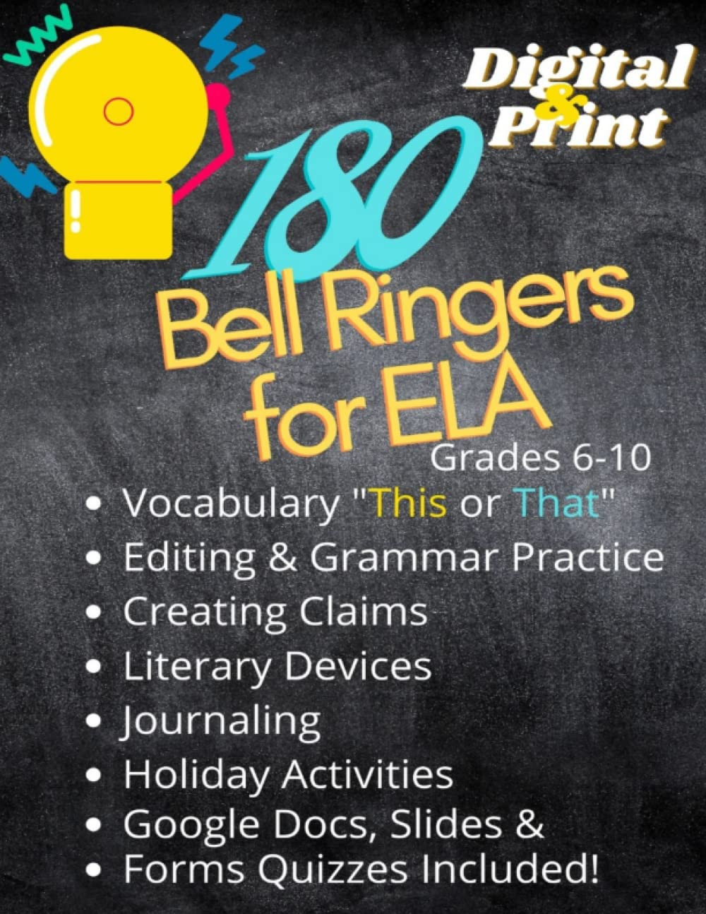 180 Bell Ringers for ELA: Daily ELA Warm-ups, Homework, Do Now