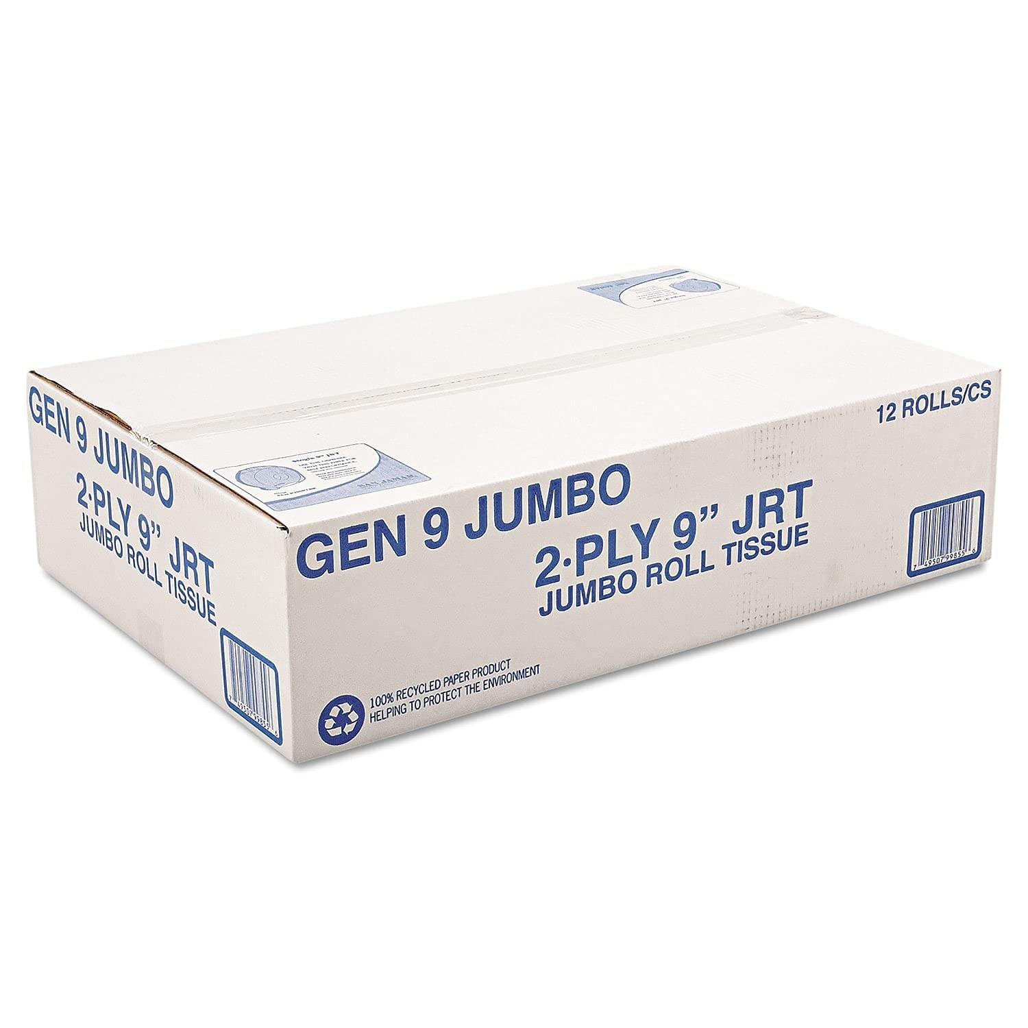 General Supply 9Jumbo Jumbo Roll Bath Tissue 2-Ply 9 White Case Of 12 8112