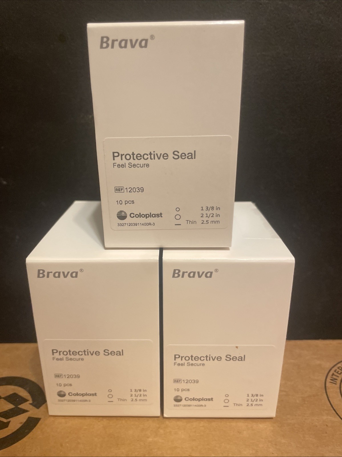 Lot Of 3 Coloplast 12039 Brava Protective Seal