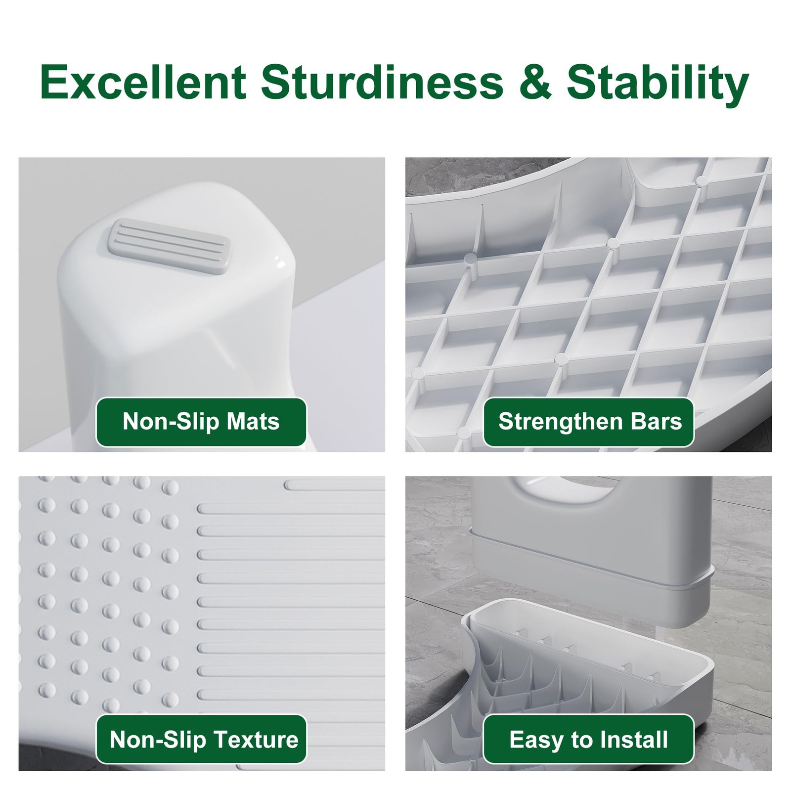 Kzeirm Toilet Stool Poop Step Stool For Bathroom Toilet Foot Pooping Stool For