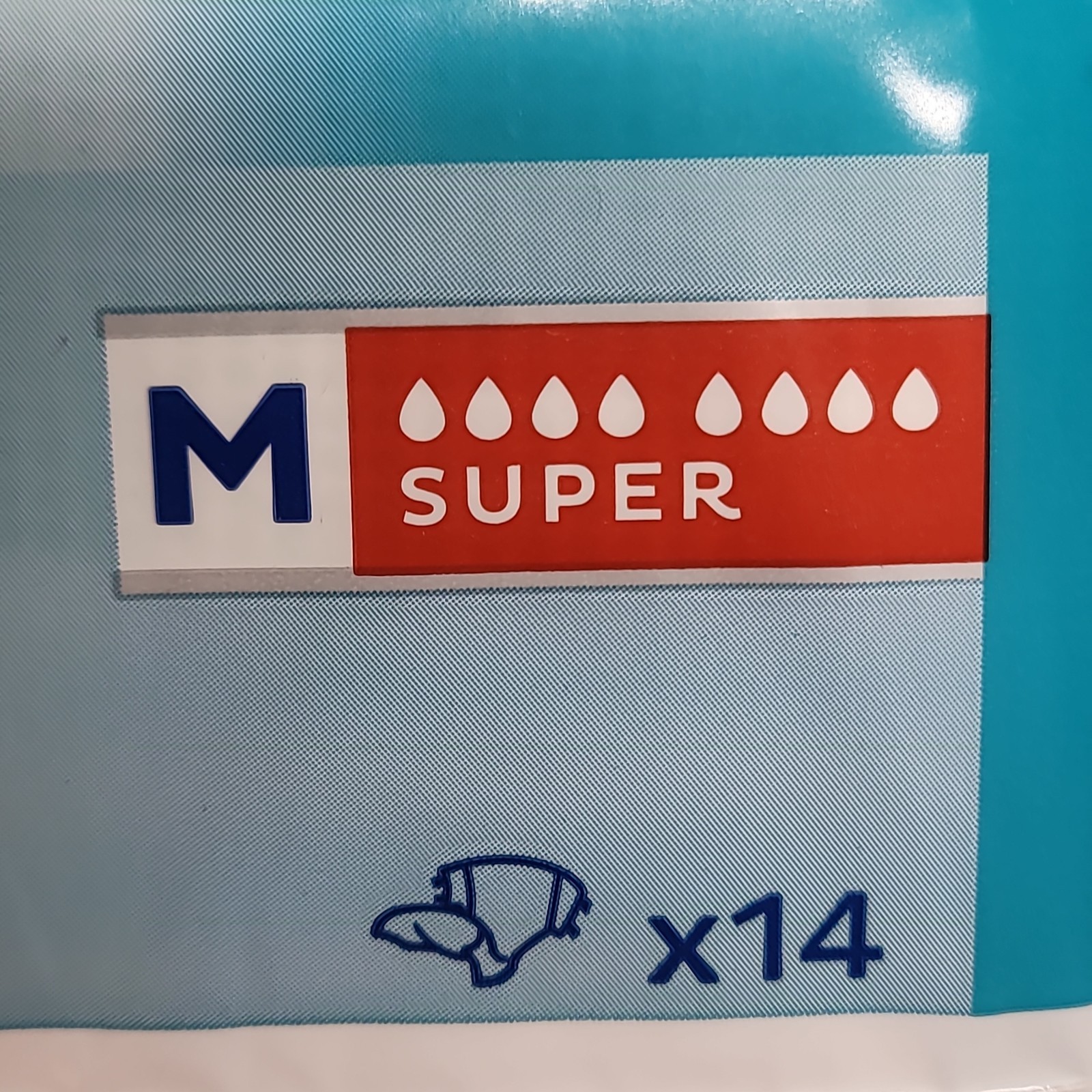 Tena Proskin Medium Unisex Super Protective Briefs 14 Count Easy Fasten Tabs