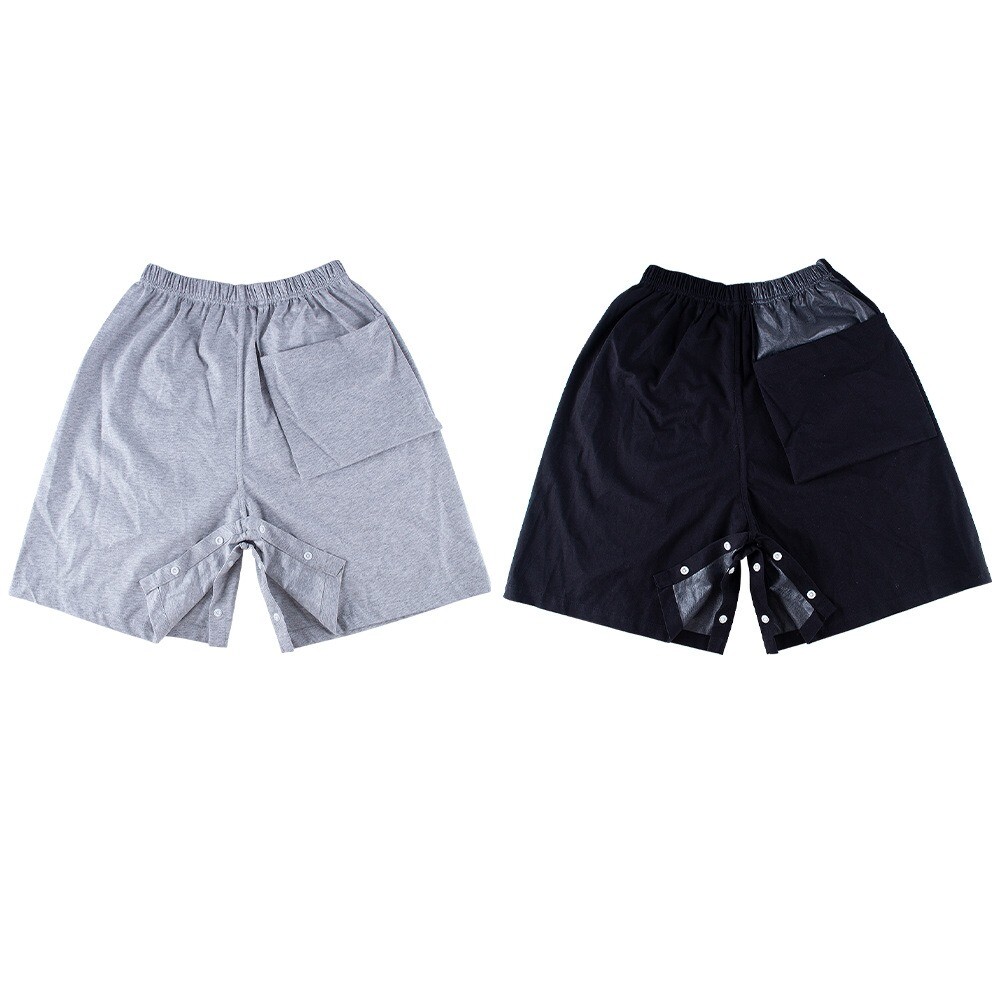 1PC Snap Fastener Easy on/off Washable Diaper Shorts Skirt w/Pocket Cotton Adult