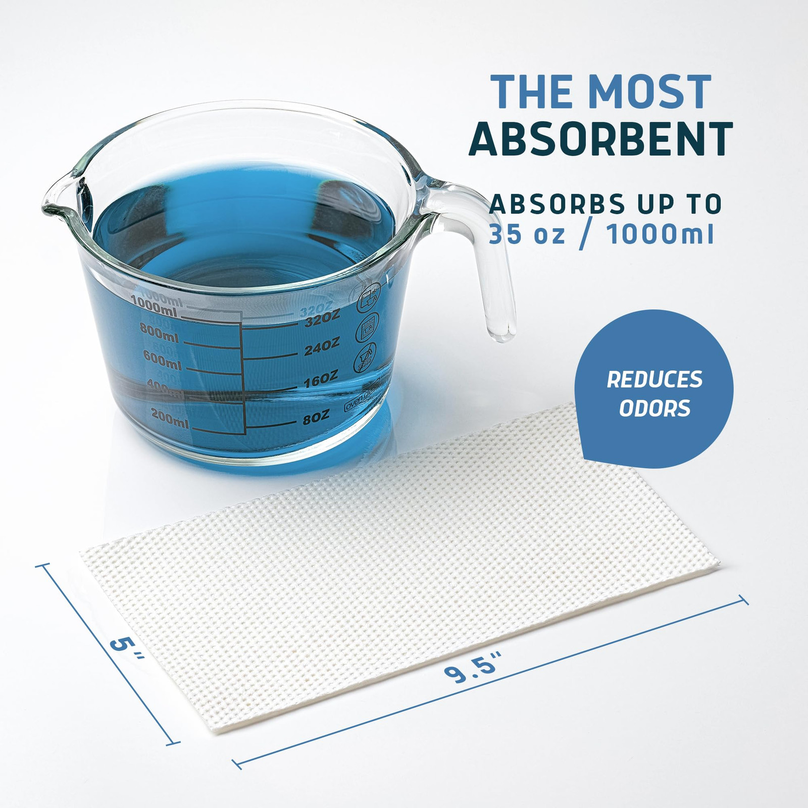 Super Absorbent Commode Pads – Medical Grade Value Pack 100 Count – for Bedsi…