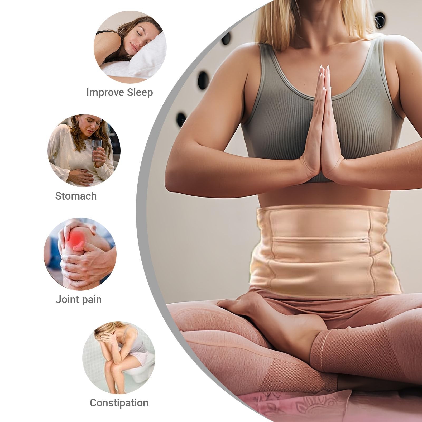 ApexHaul Castor Oil Wrap Reusable Compress Pack for 1PCS