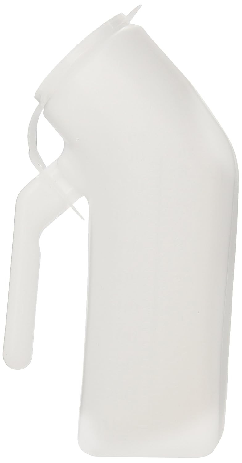 Grafco Male Urinal with Lid, 32 Oz/1000 ml Capacity, Medical Urine Bottle for Me