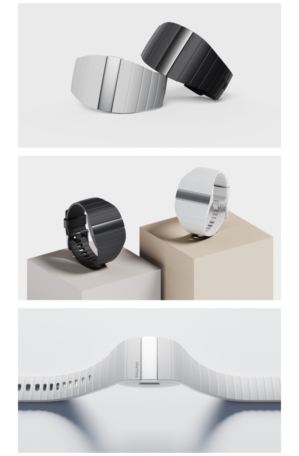 Silvertree Reach Smartband Medical Alert Bracelet GPS Tracker Fall Detection SOS