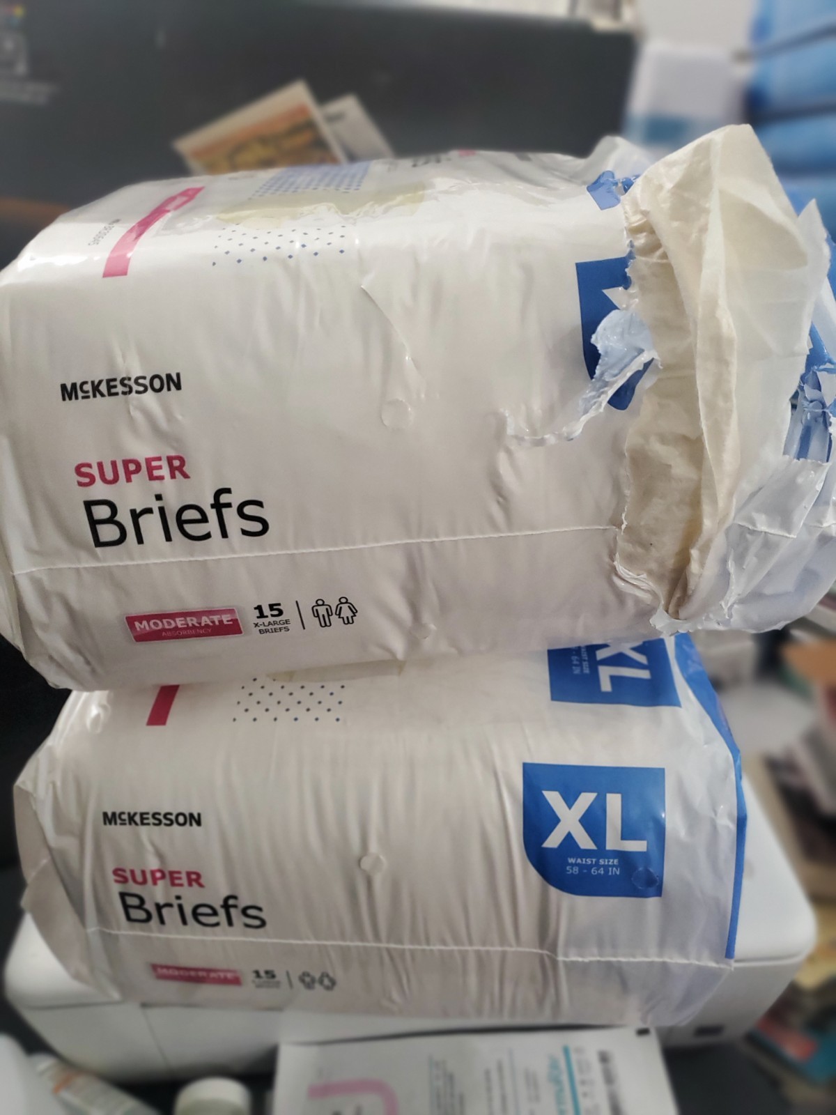 McKesson Super Briefs Incontinence Briefs XL Moderate 28ct