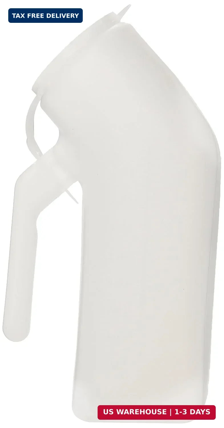 Grafco Male Urinal with Lid, 32 Oz/1000 ml Capacity, Medical Urine Bottle for Me