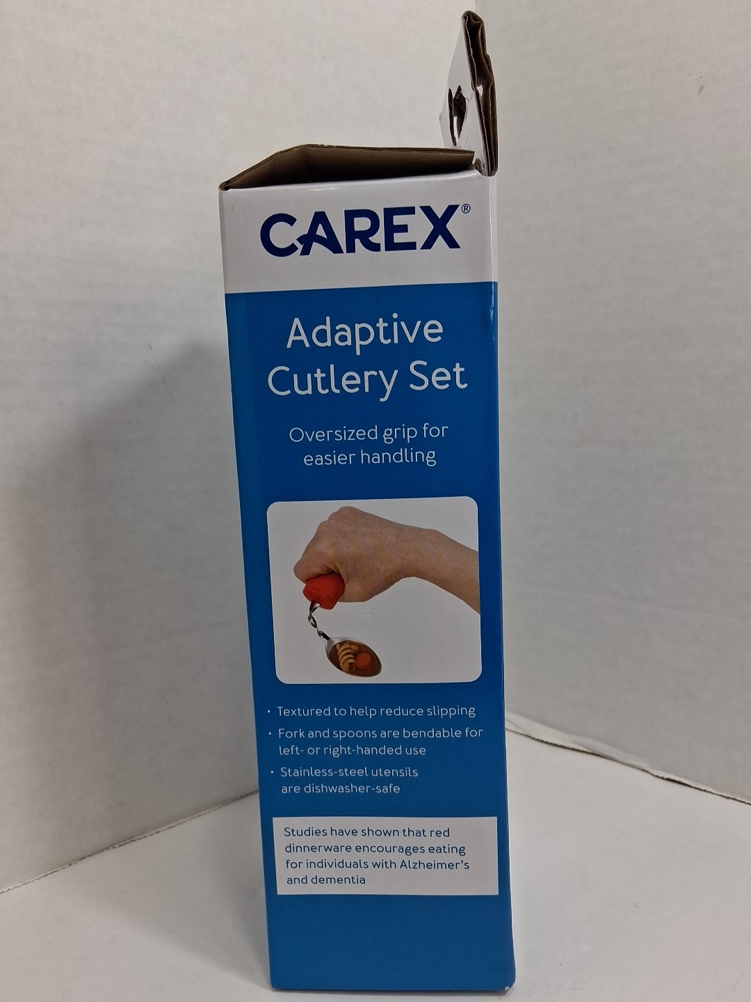 Carex Adaptive Utensils, Built Up Utensils for Adults, Silverware for Parkinson