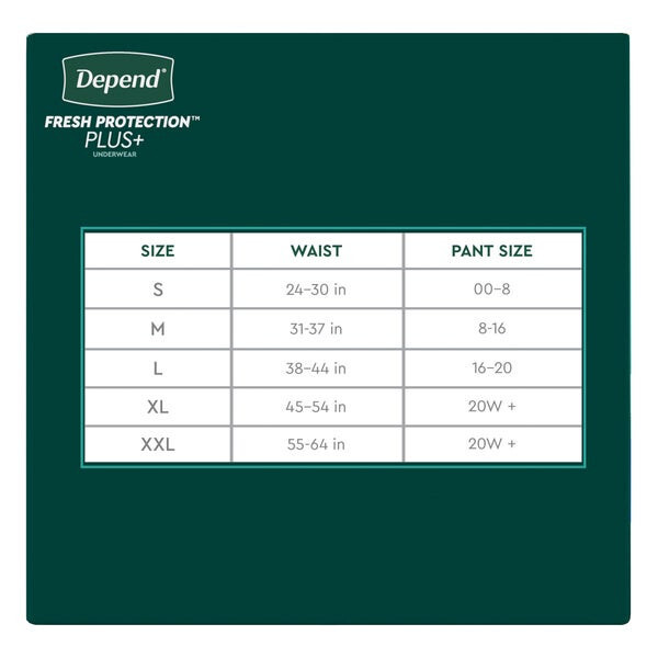 Depend Fresh Protection Plus Incontinence Underwear for Women Ultimate Absorbent
