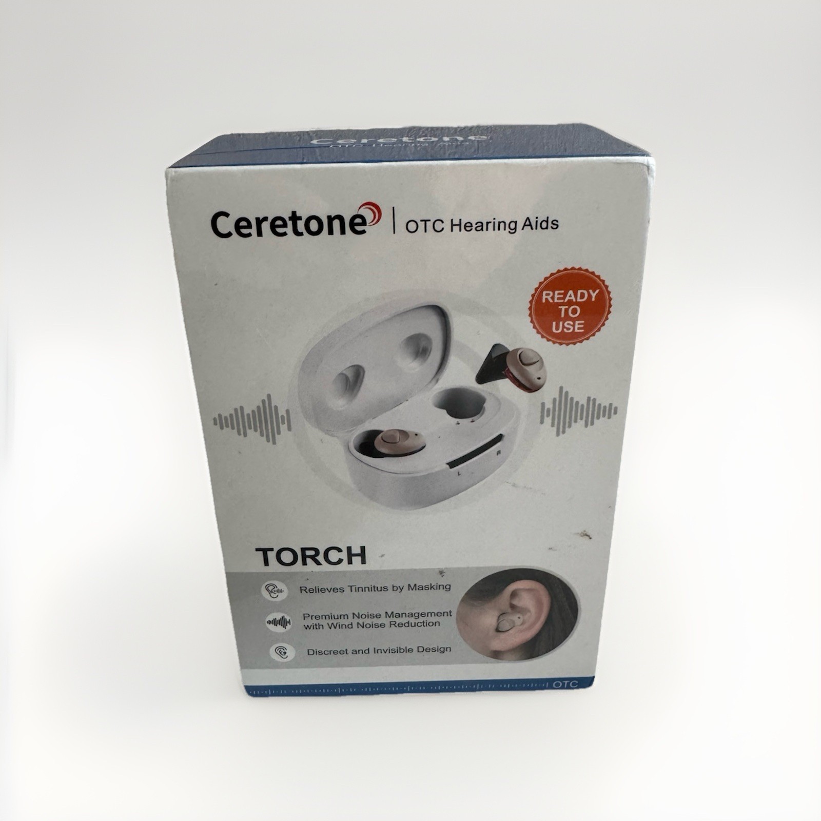 Ceretone Torch OTC Rechargeable Hearing Aid – Model: CE-A18A-New Sealed
