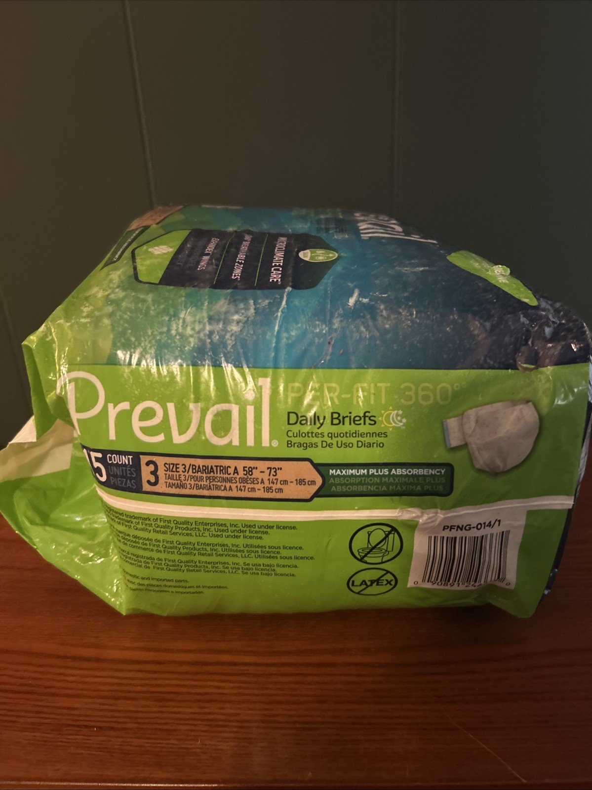 Prevail Per-Fit 360 Daily Briefs Maximum Plus Size 3 15 Count New
