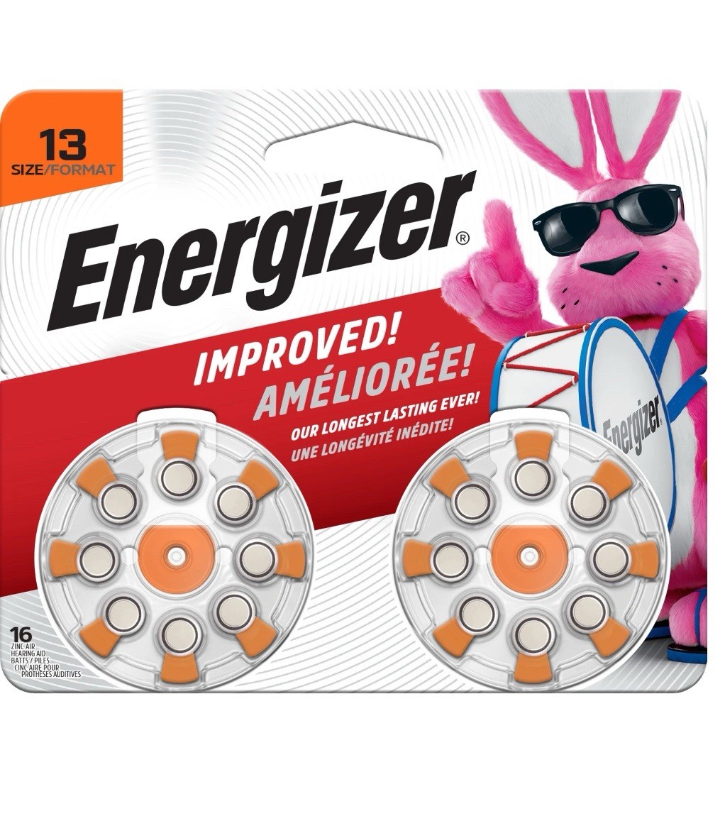 Pack 5 – Energizer Size 13 Hearing Aid Batteries 16 Count AZ13DP-16