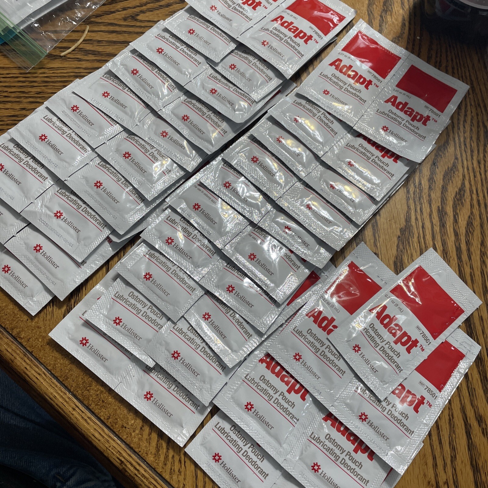 Hollister Adapt # 78501 Lubricating Deodorant Open Box of 47 Packets