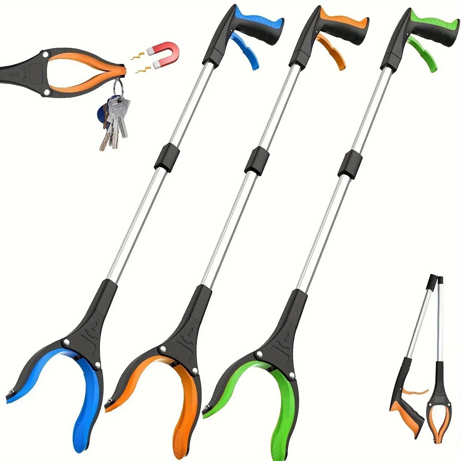 Industrial Grabber Tool Heavy Duty Pick Up Stick Hand Grip Reach Trash Picker US