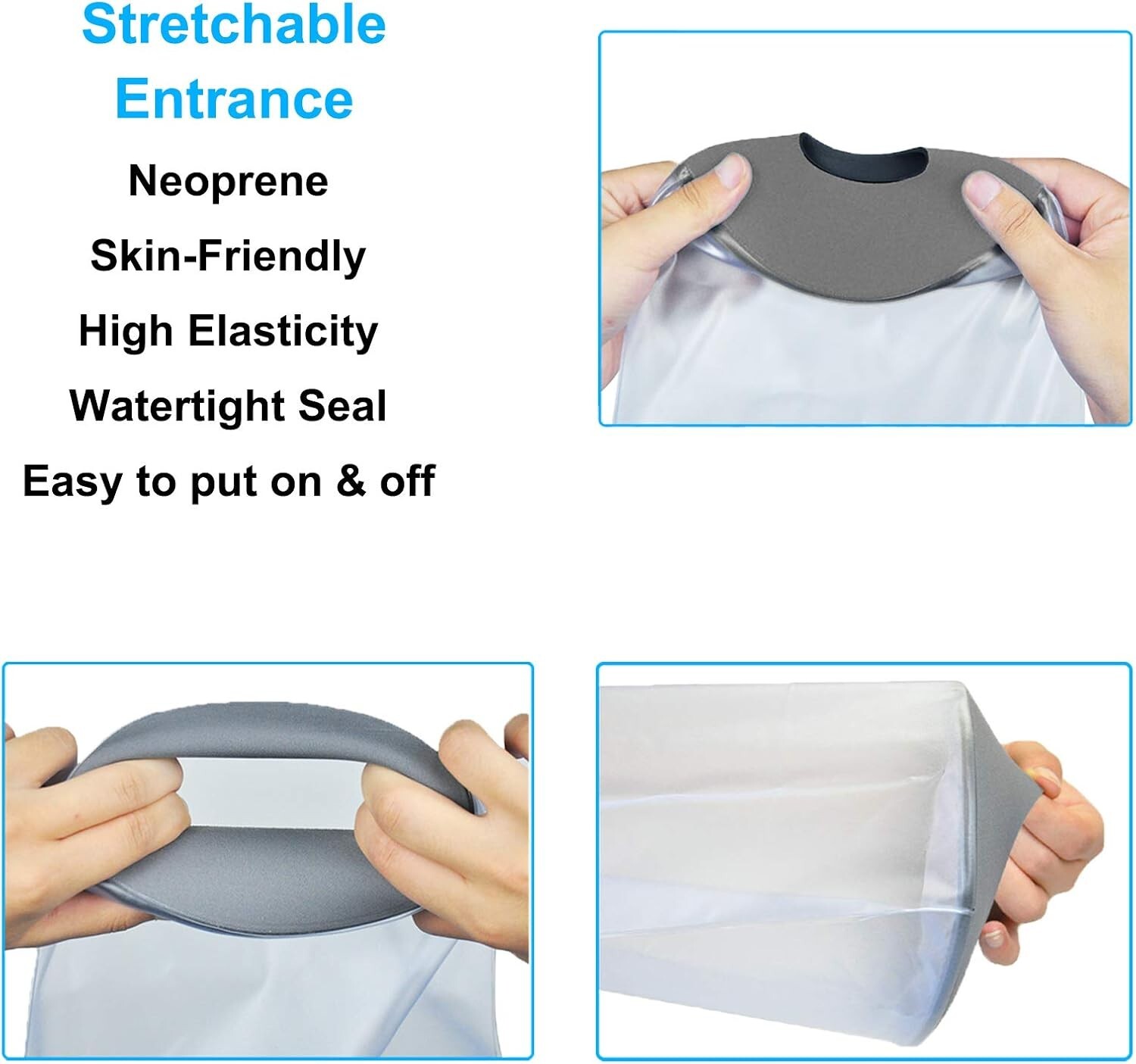 PICC Line Shower Cover Reusable Waterproof Sleeve IV Protector for Arm