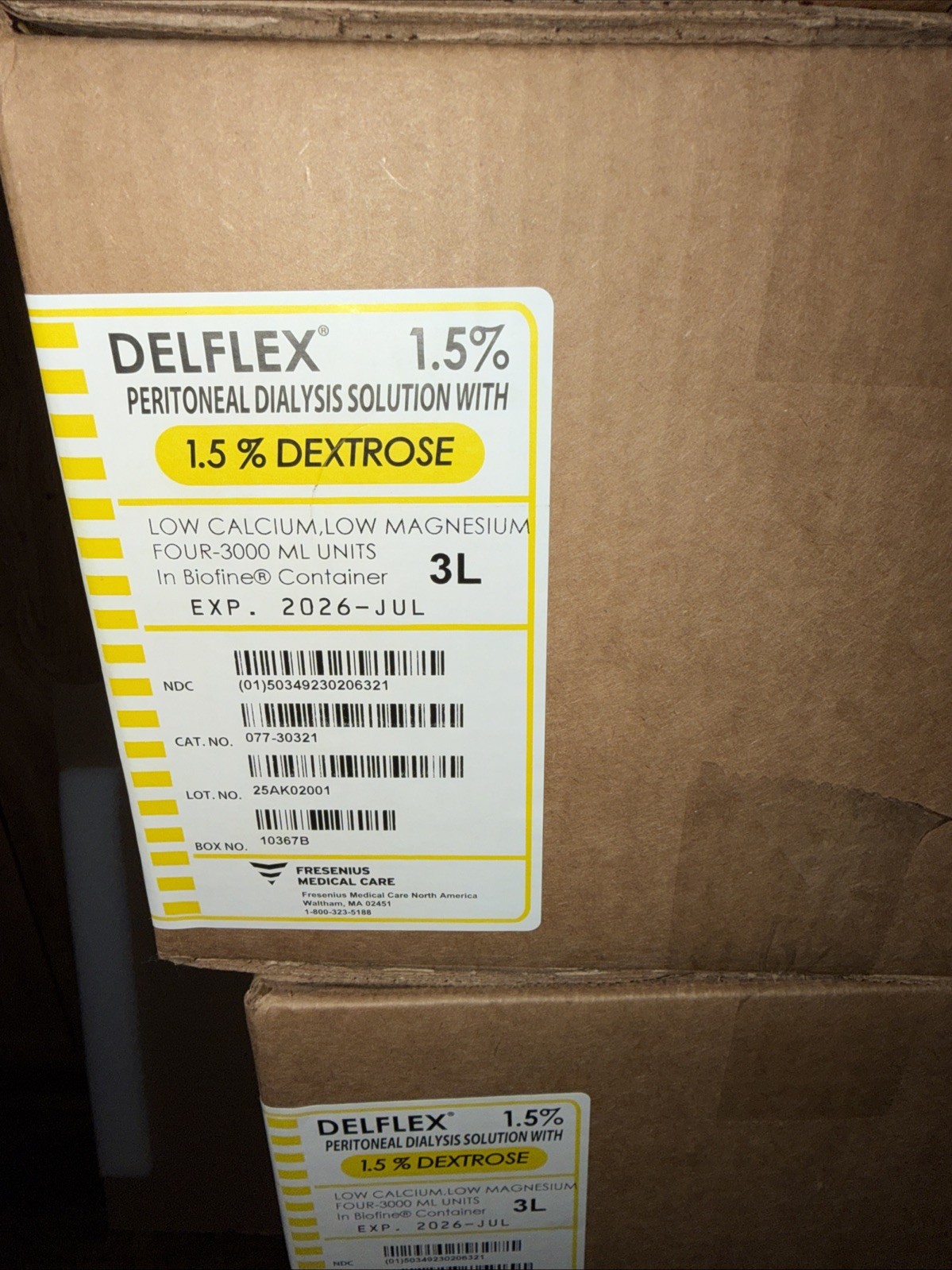 BUY IT NOW New 4-pack 3000 ML 1.5% dialysis solution units, expires 06/26