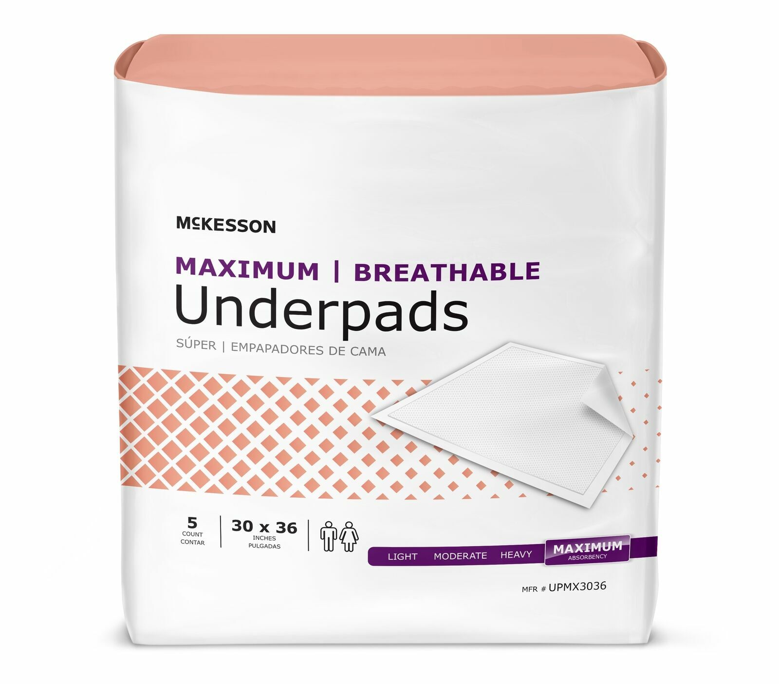 70 McKesson Max Maximum Absorbency Adult Disposable Bed Pad XL Underpads 30×36”