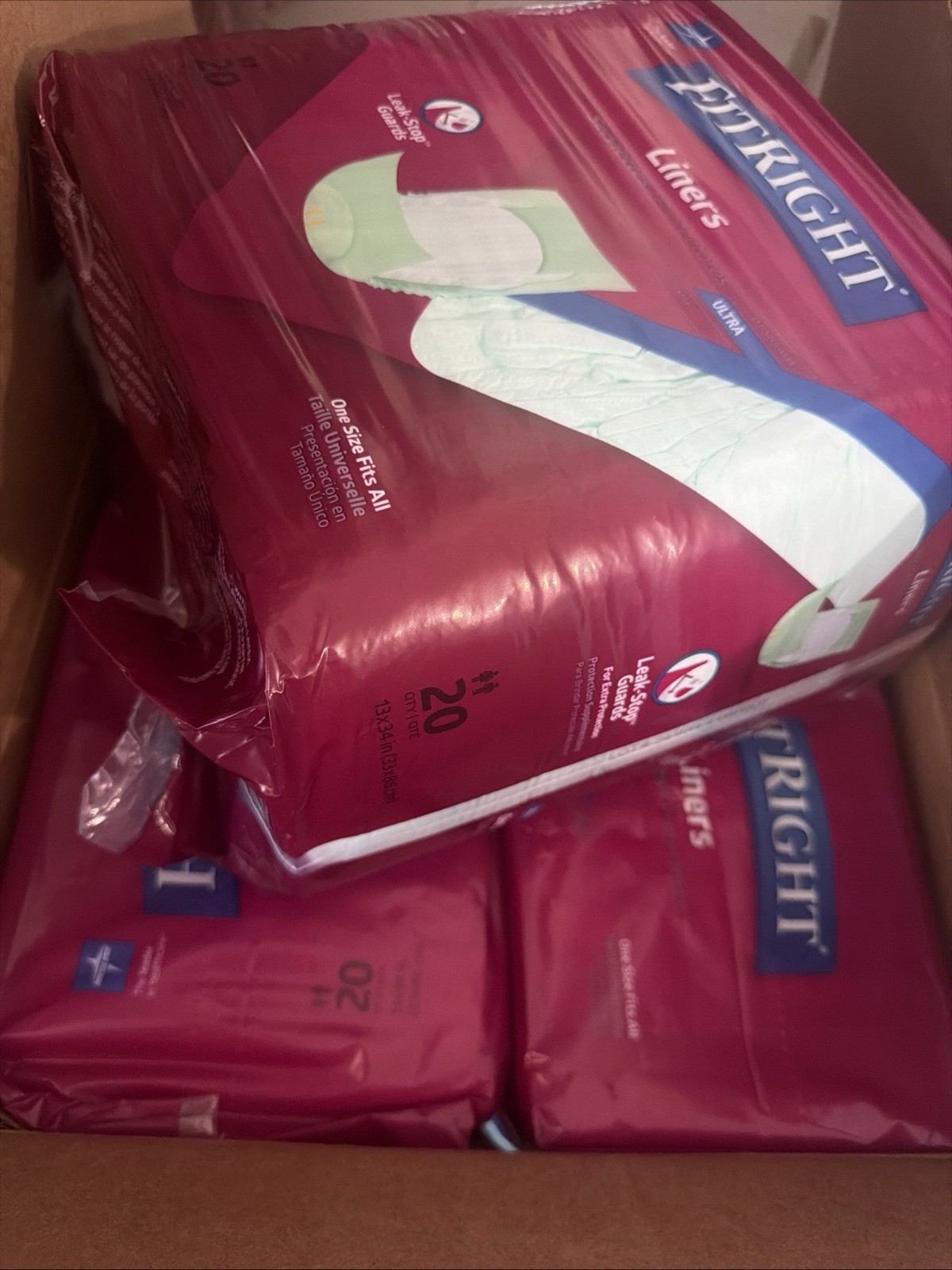 FitRight Ultra Adult Liners Incontinence Heavy 20 Ct One Pack